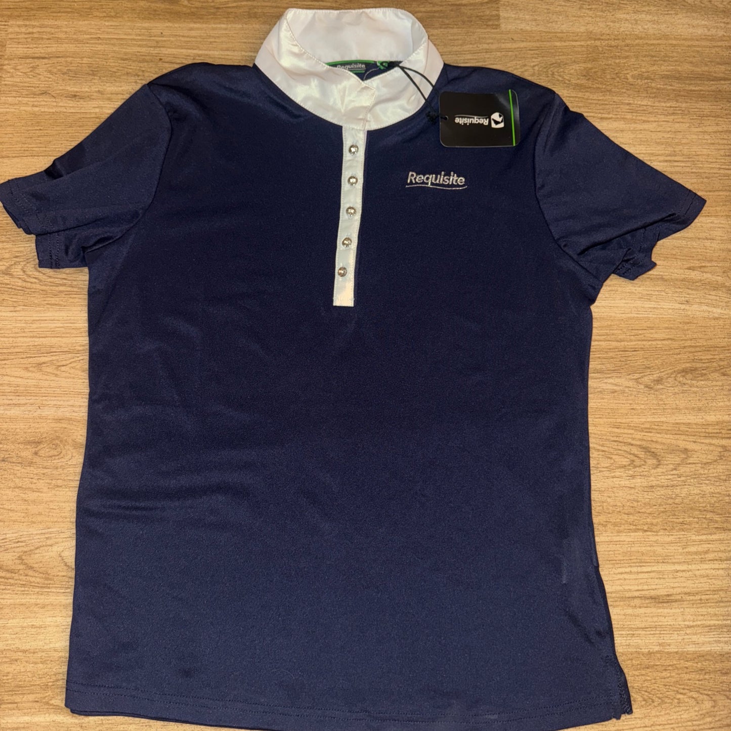 Requisite Competition Ladies 12 Top - Navy BLING BUTTONS