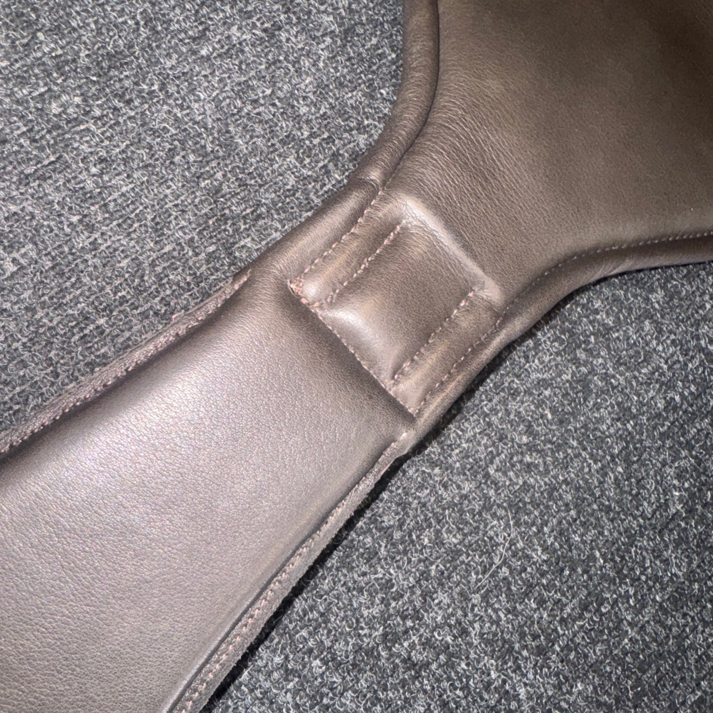 Ecorider 26” Anatomical Brown Leather Girth Dressage Monoflap Saddle Compatible
