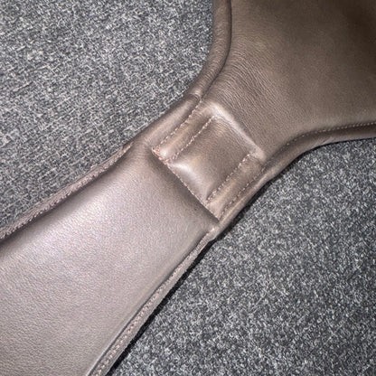 Ecorider 26” Anatomical Brown Leather Girth Dressage Monoflap Saddle Compatible