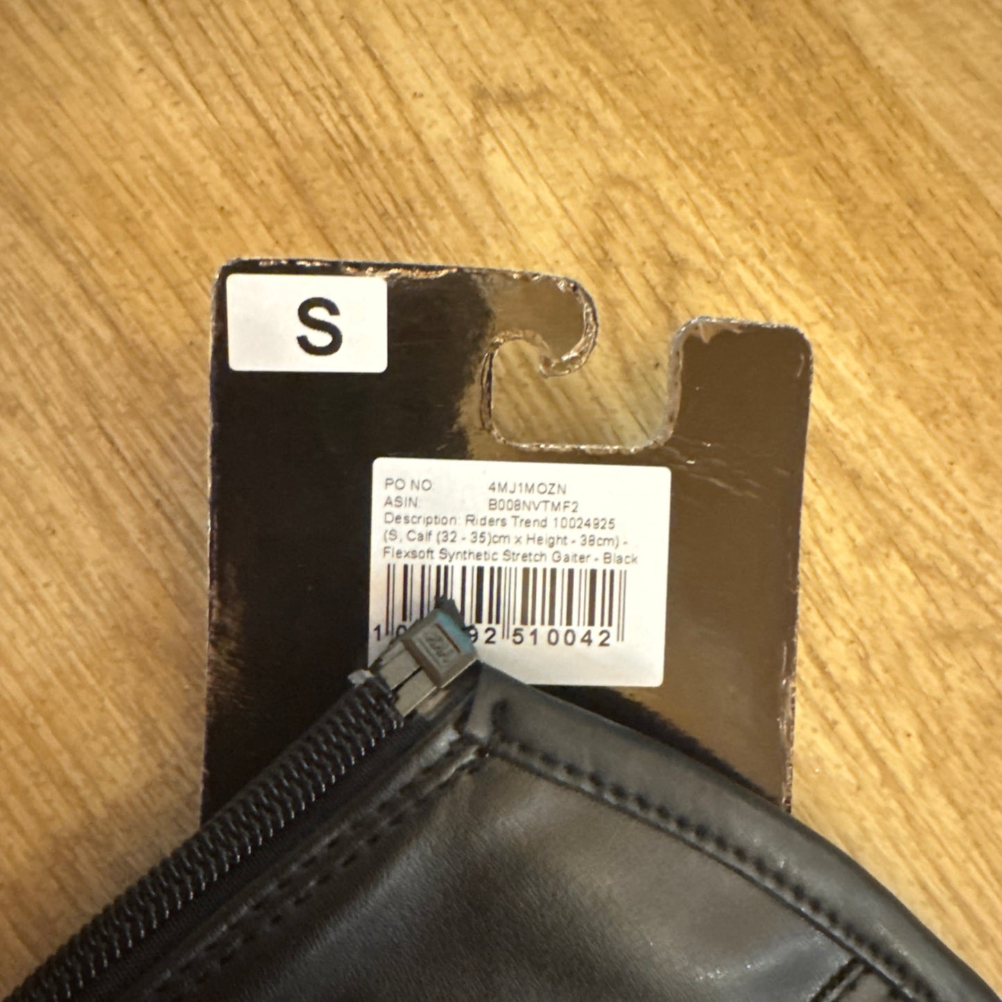 Brand New Black Half Chaps - Small - CLEARANCE