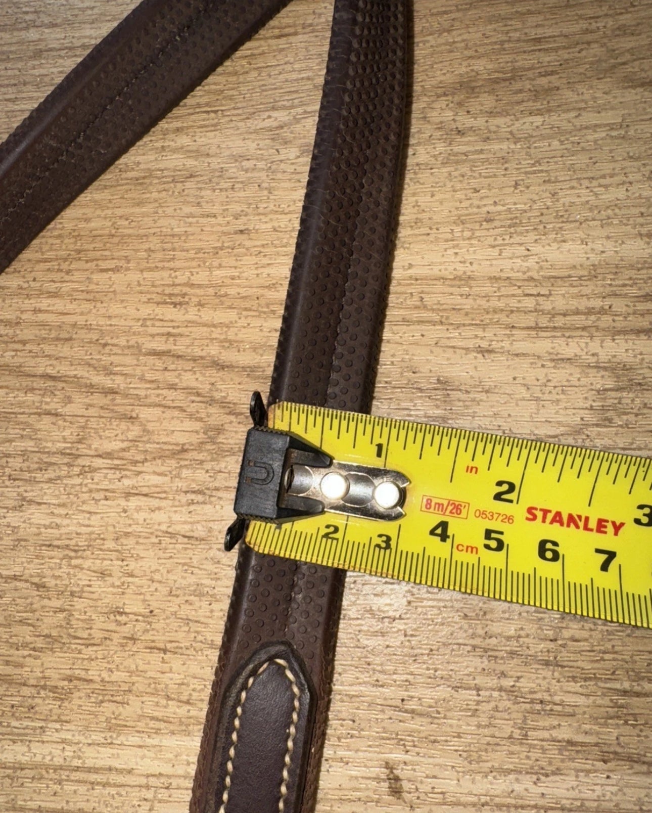 English Leather Cob Pimple Grip Rubber Reins #56