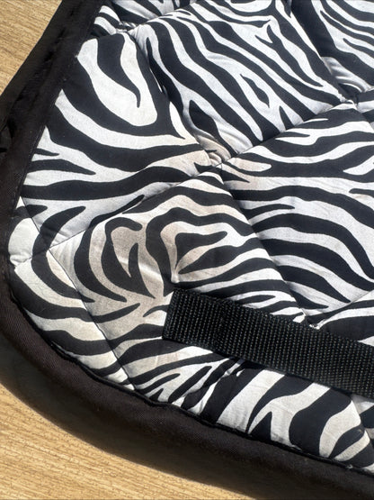 Dark Horse Equestrian Zebra Full Size Dressage Square Saddle Pad | 2nd Hand Tack