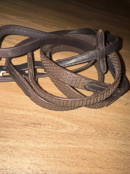 Brown Leather Horse Reins – Rubber Bio Grip – 62” XXF
#101