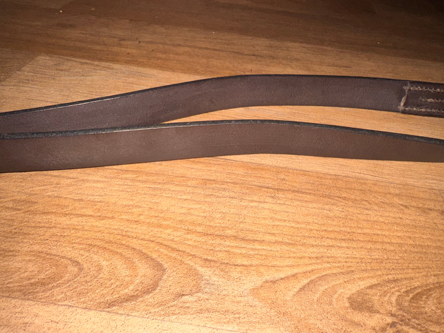English Leather Havana Two Fold Girth 42” Pony Showing Show Ring Working Hunter