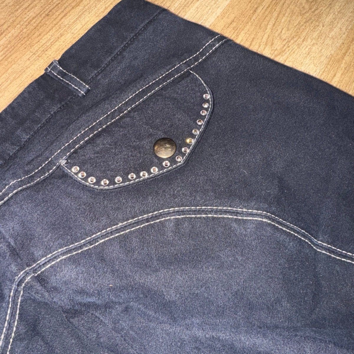 Rhinegold Bling Diamanté Black 30” Breeches