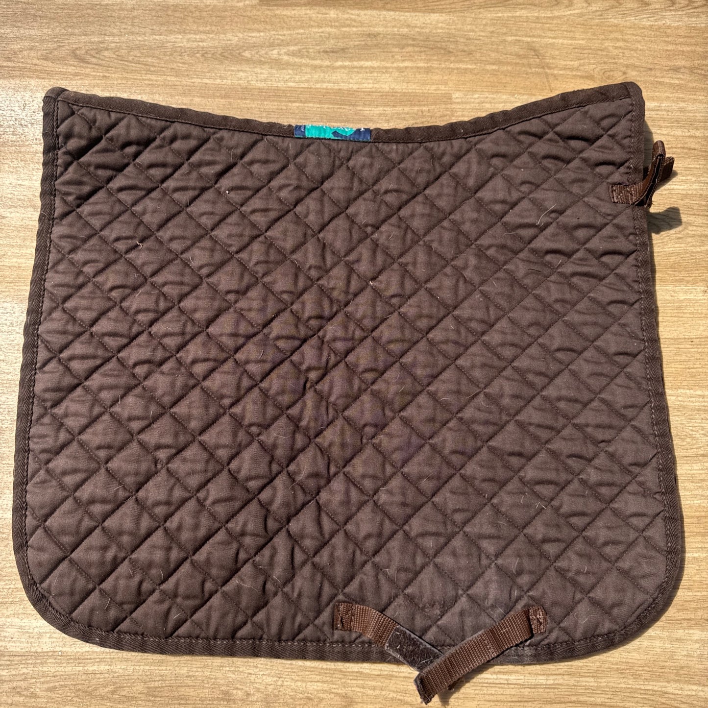 Nuumed Brown Quilted Dressage Square Saddle Pad Medium | Second Hand Tack