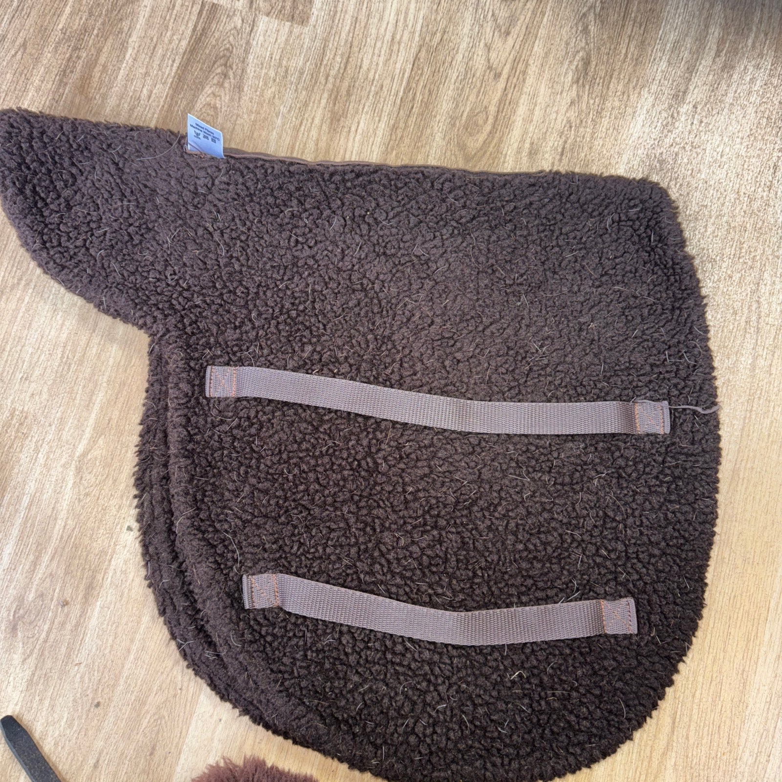 Supreme Products Brown Fleece Numnah 18” - Showing