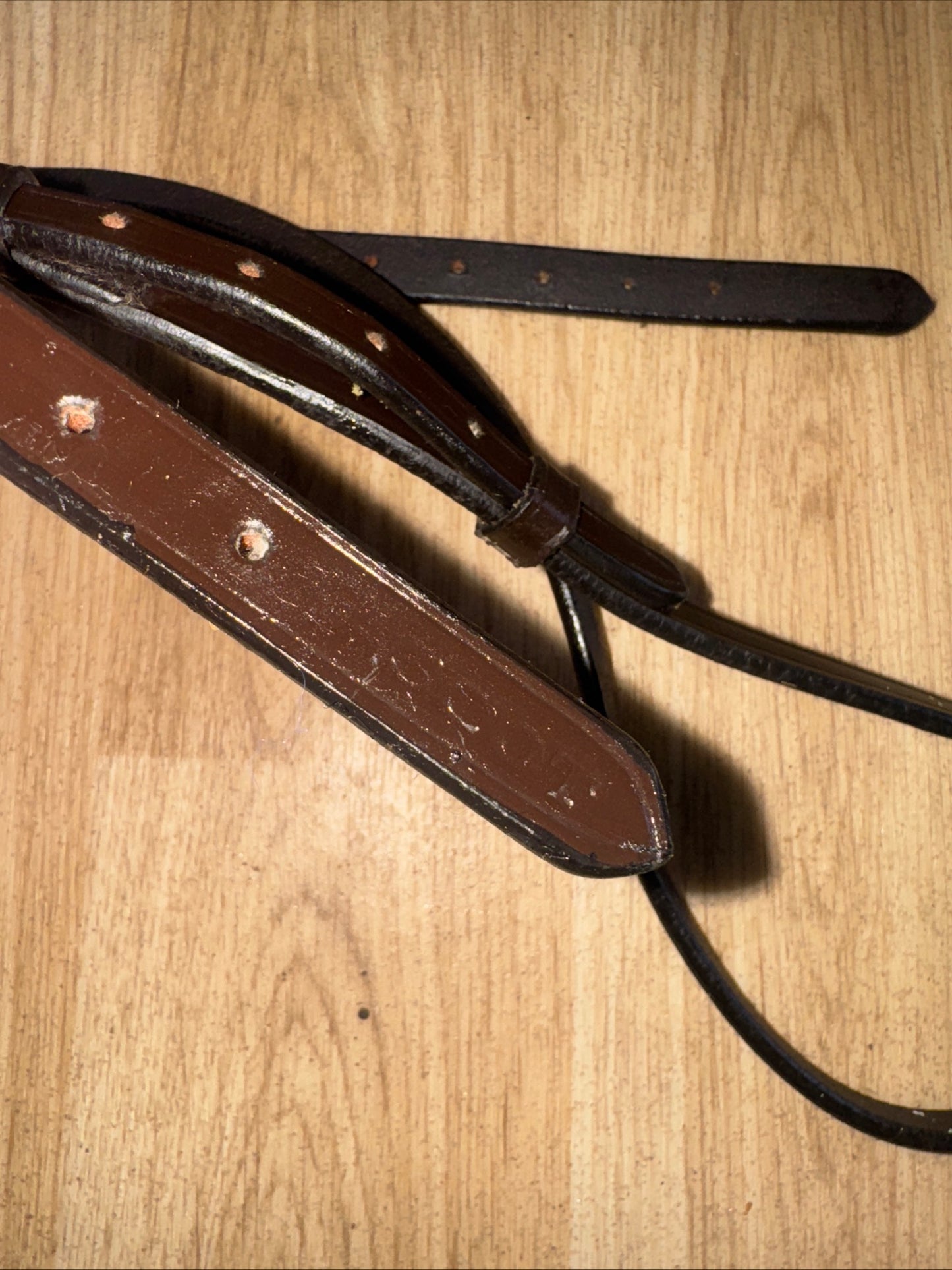 Ascot Brown Cob Size Headpiece #913