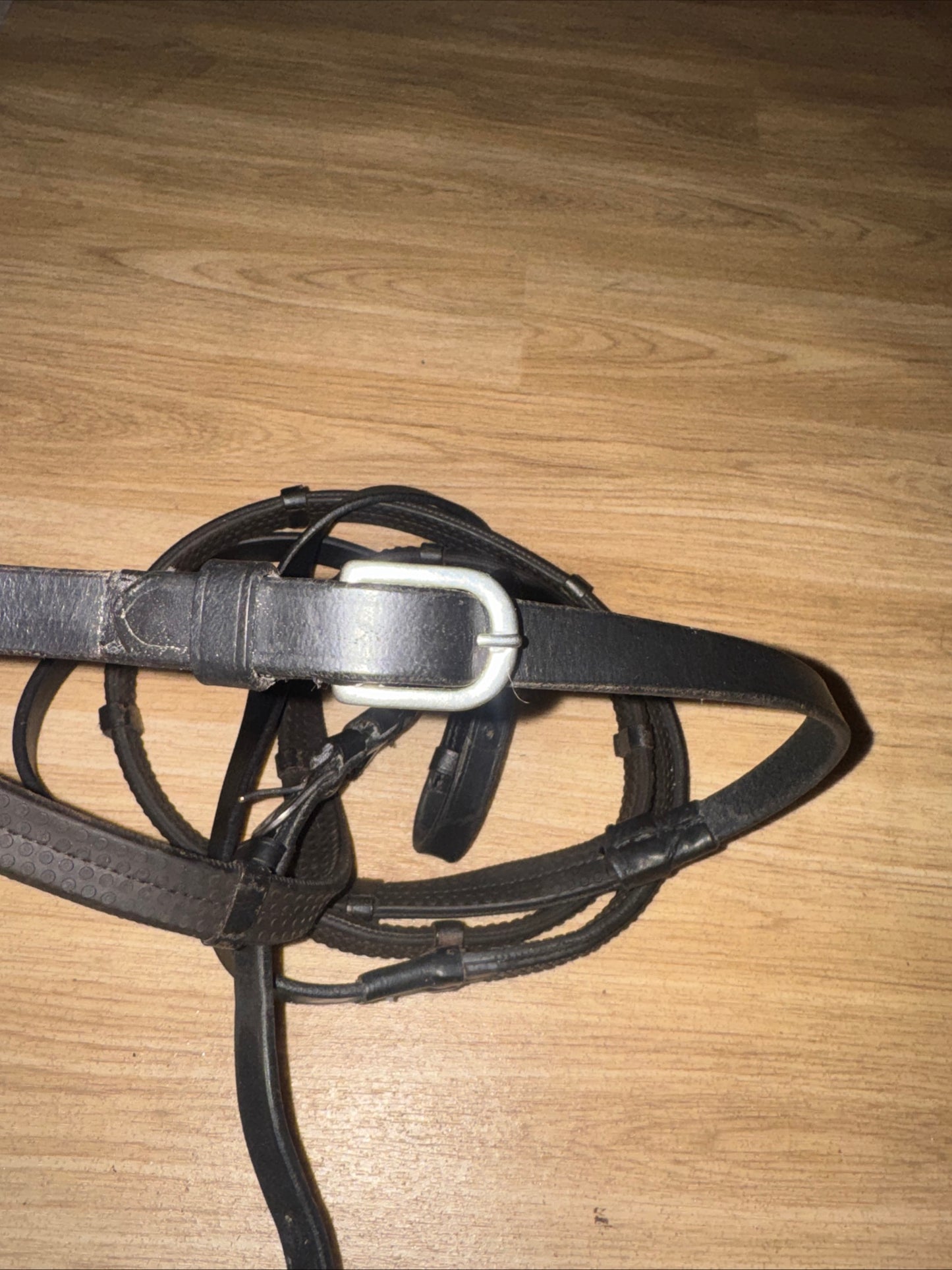 Rubber Grip Leather Loop Reins Full Size #348 | Second Hand Tack