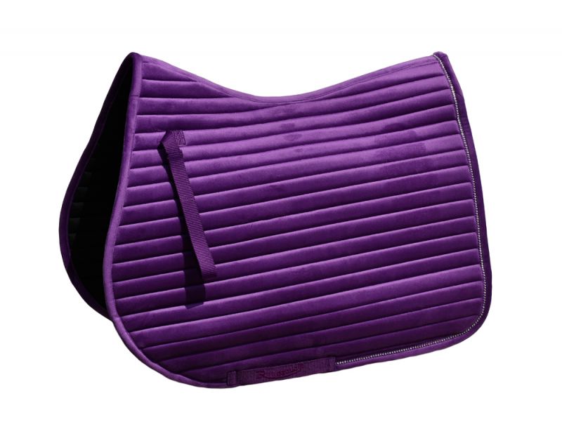 Rhinegold Diamante Channel Quilt GP Saddle Pad .