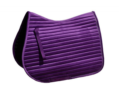 Rhinegold Diamante Channel Quilt GP Saddle Pad .