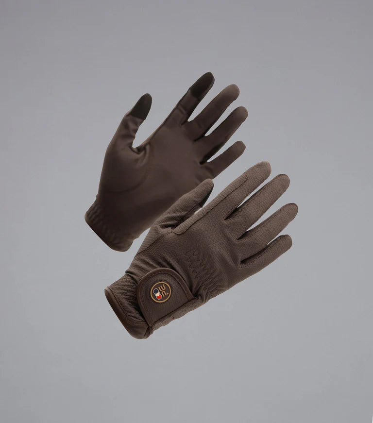 Premier Equine Metaro Junior Riding Gloves - BROWN