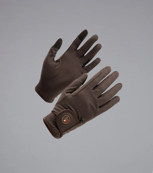 Premier Equine Metaro Junior Riding Gloves - BROWN