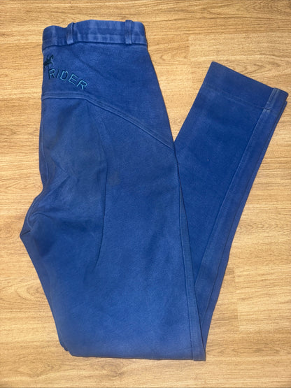 Loveson Blue Easy Rider Cotton Soft Jodphurs - Ladies 28”