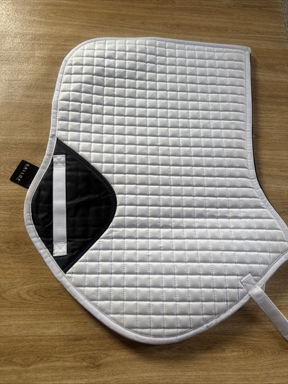 Gallop Prestige White Close Contact Saddle Pad Size Full | Horse Tack For Sale