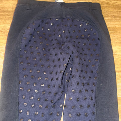 Crane Navy Full Gel Seat Jodphurs  - Ladies 32”