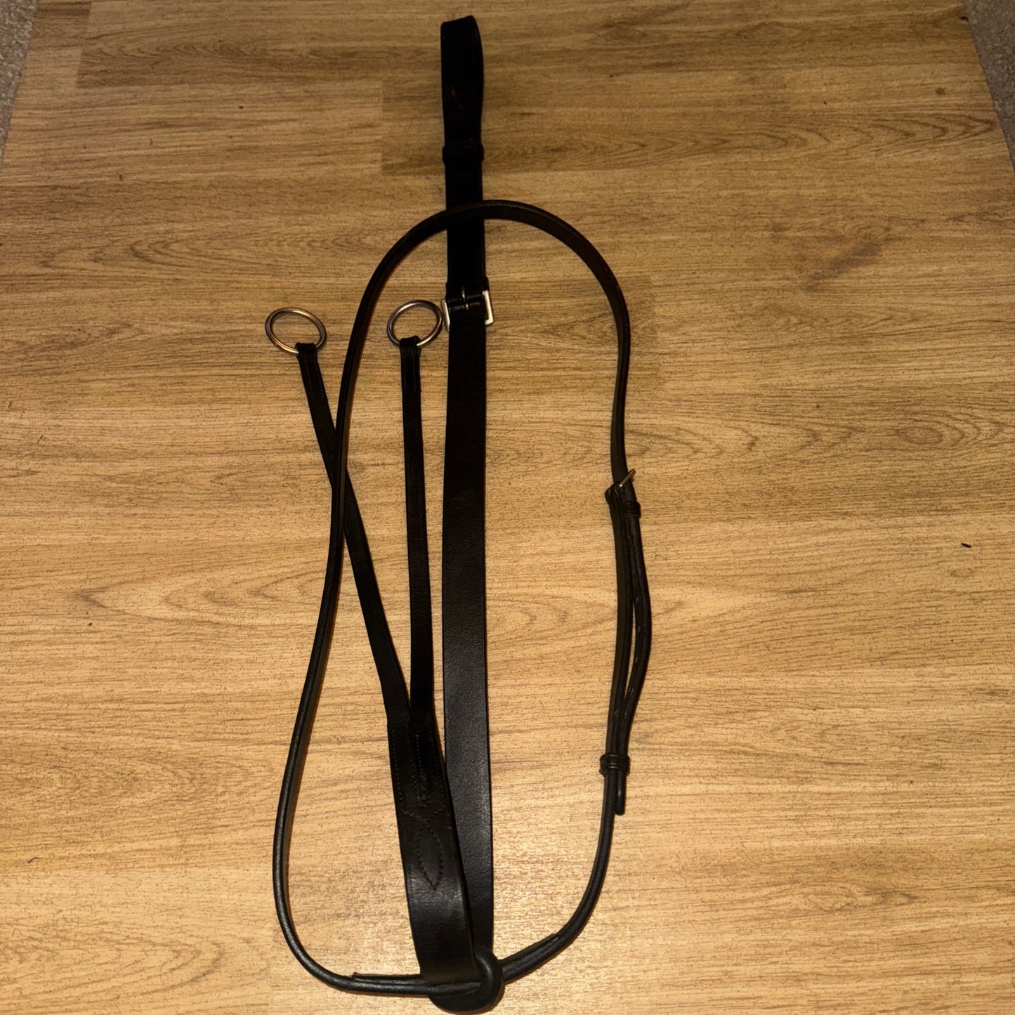 Cameo Leather Full Size Black Running Martingale #34