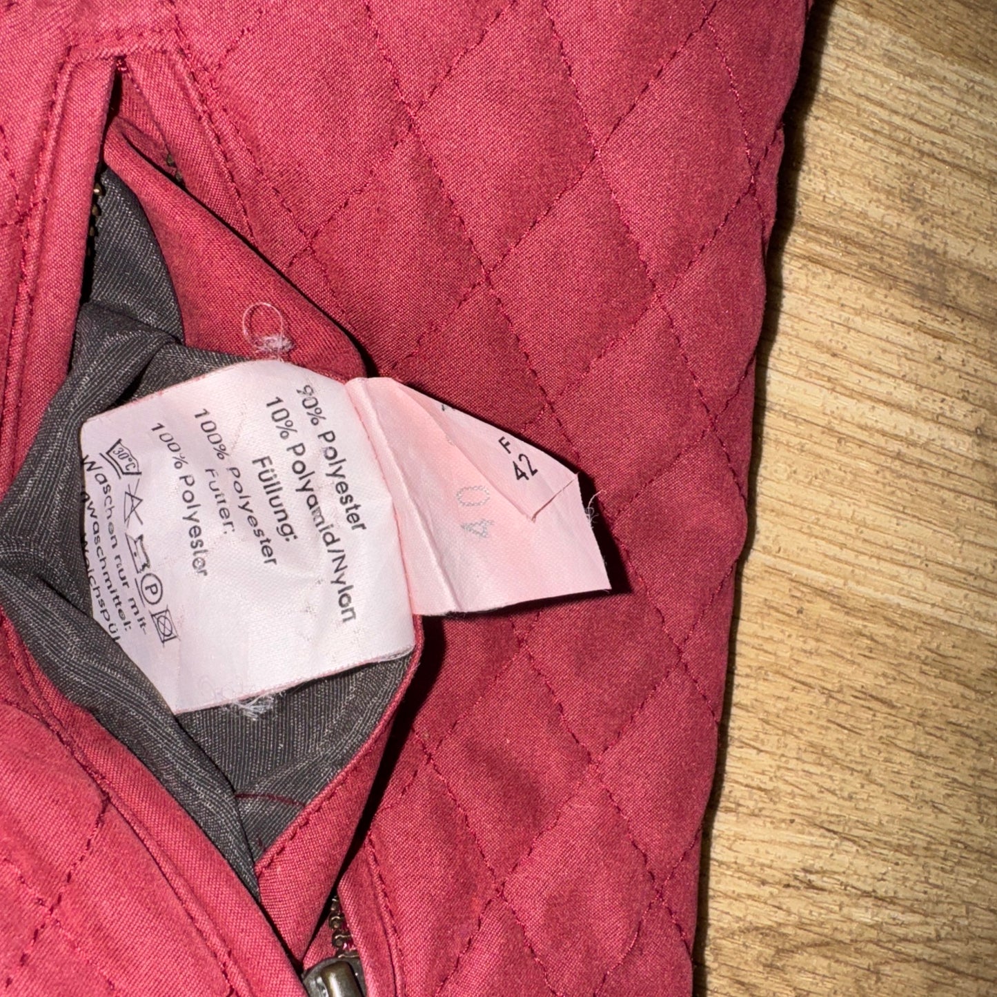 Pikeur Burgandy Quilted Gilet - Ladies 12