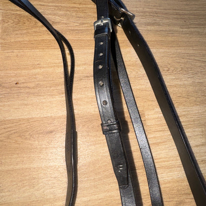 English Black Leather Running Martingale – Horse Tack #22