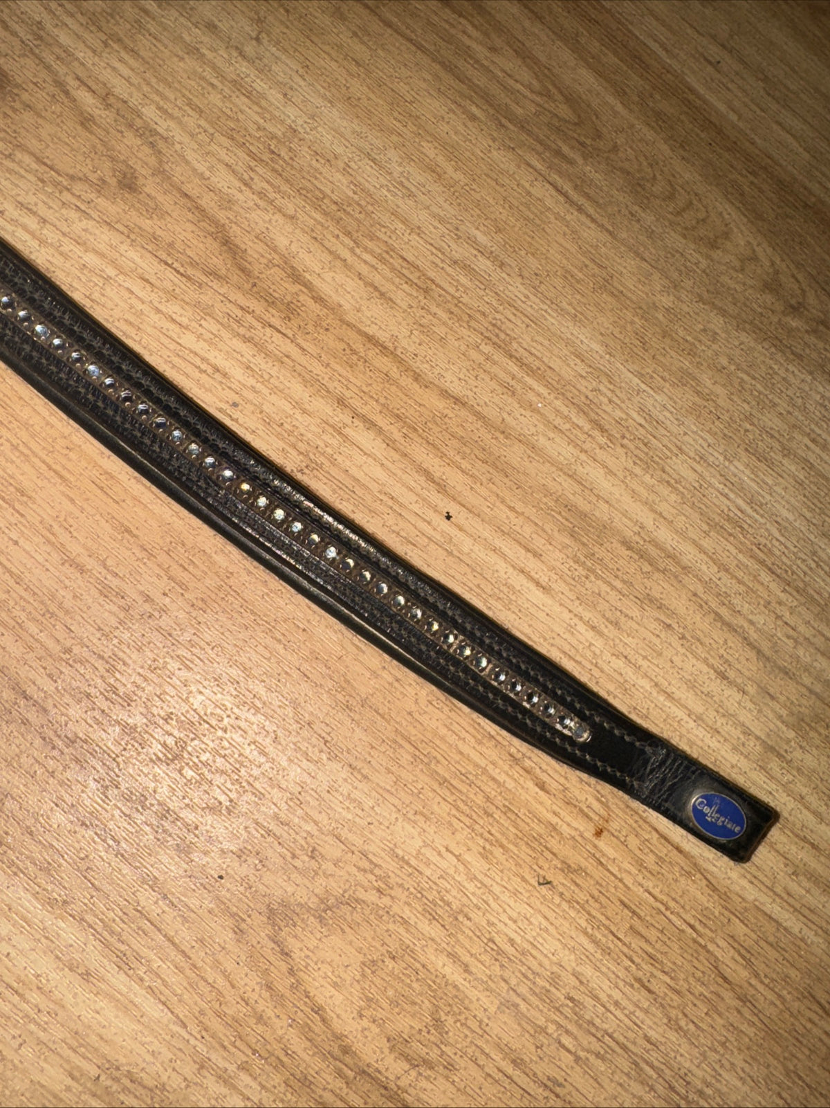 Colligiate Black Bling Cob Size Browband #717