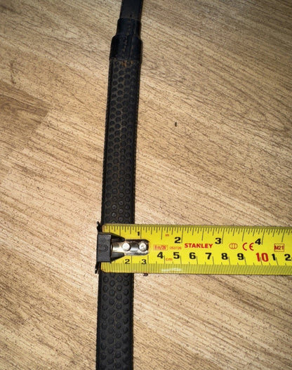 Black Rubber Cob Size Reins #55
