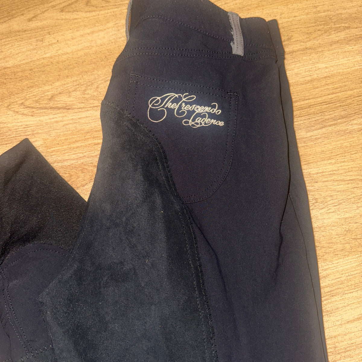 Horze Black Scroll Suede Seat 30” Breeches