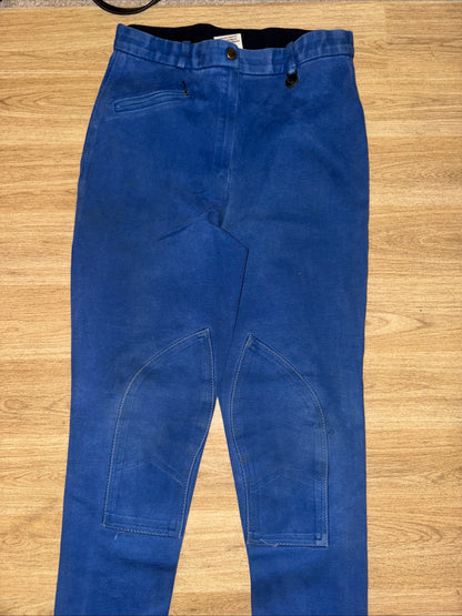 Loveson Blue Easy Rider Cotton Soft Jodphurs - Ladies 28”