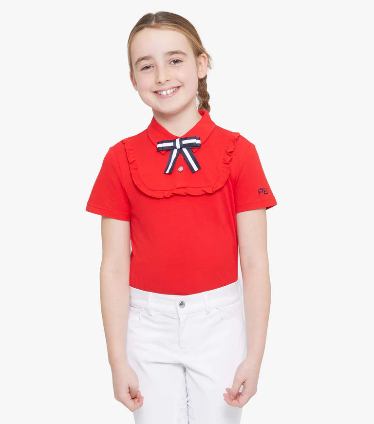 Premier Equine Beau Girls Polo Shirt - 5/6 yrs