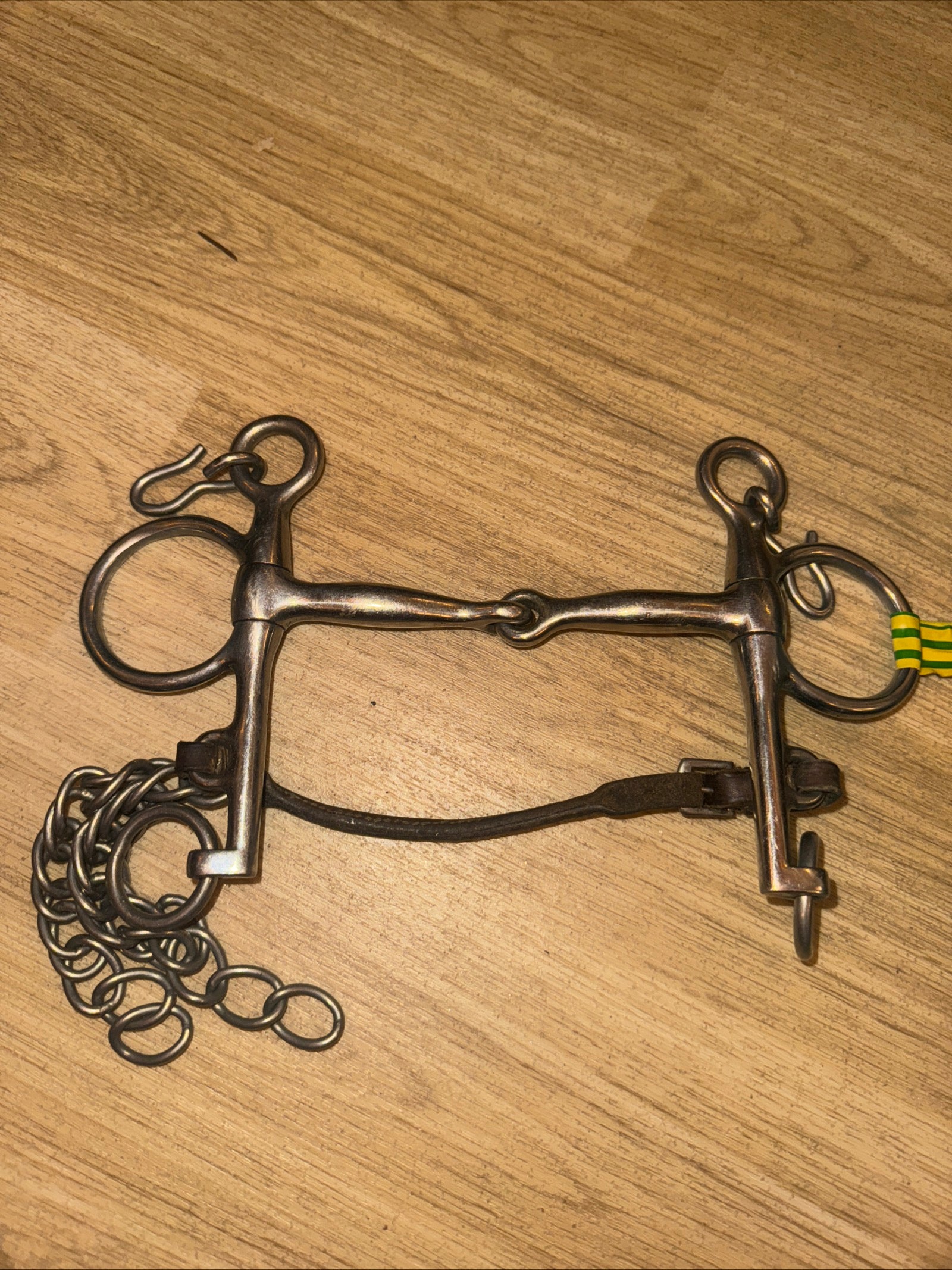 5” Jointed Pelham Curb Chain Lip Strap