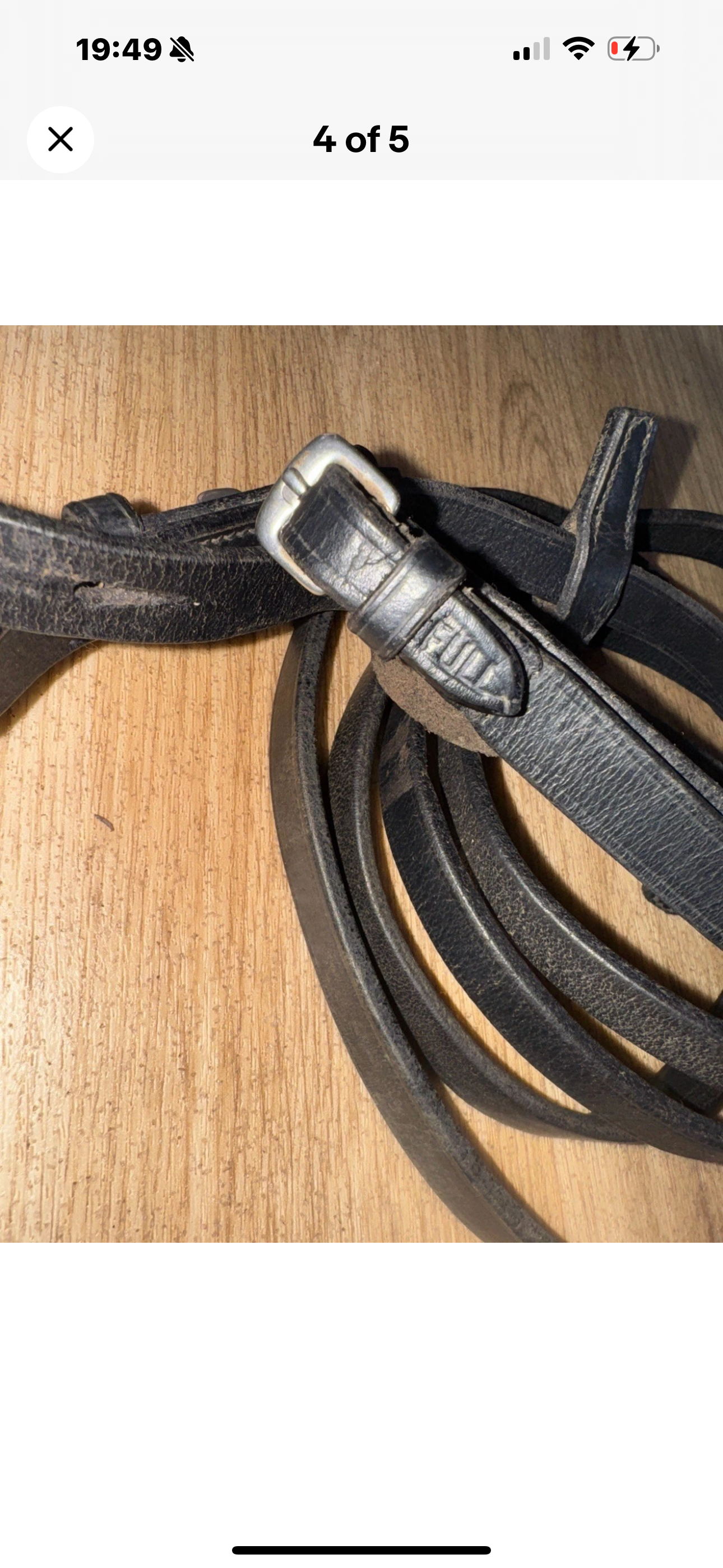 Black Full Plain Show Reins #52