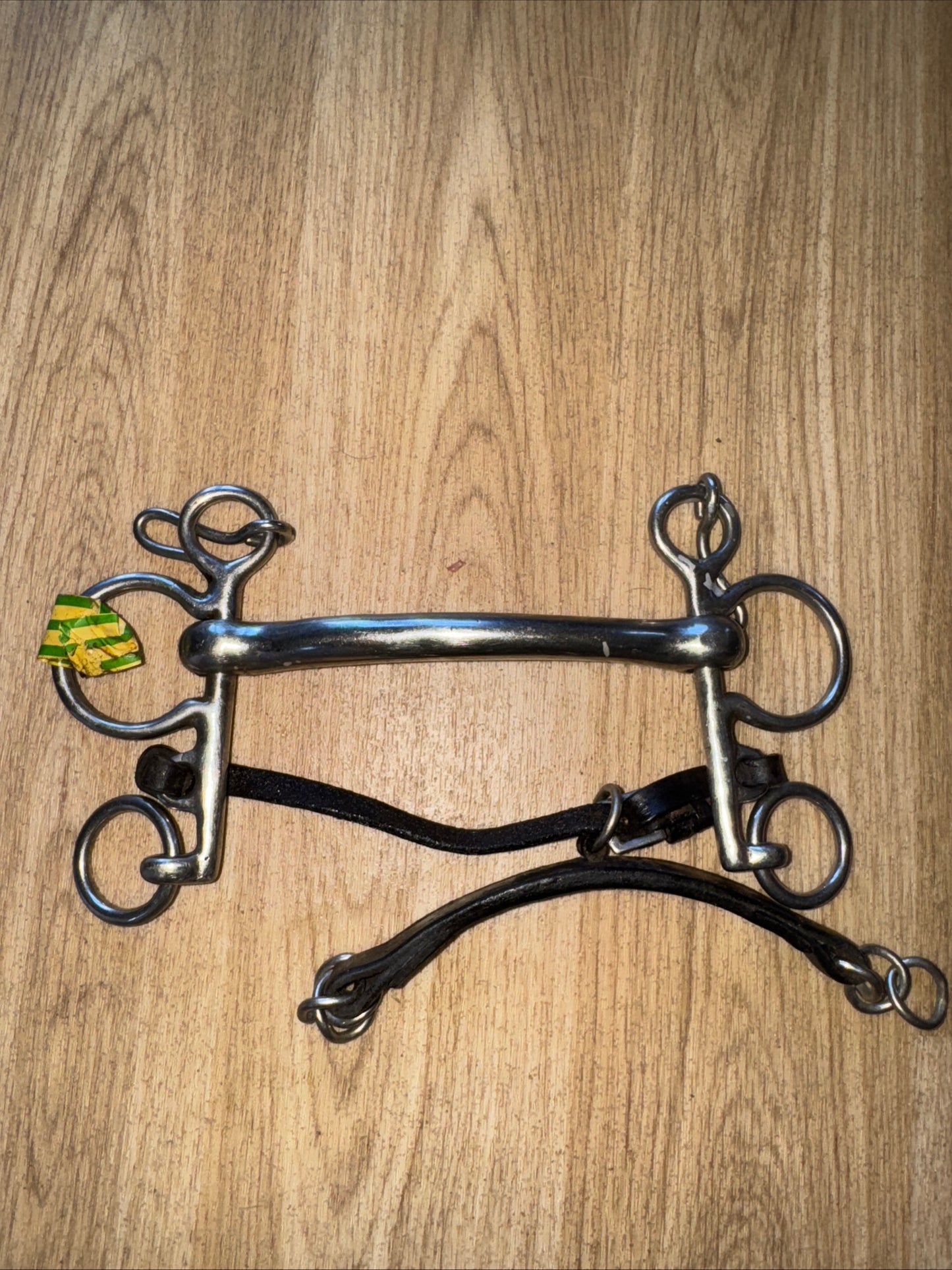 Curved 5” Pelham & Lip Strap Leather Curb Strap - Free Post