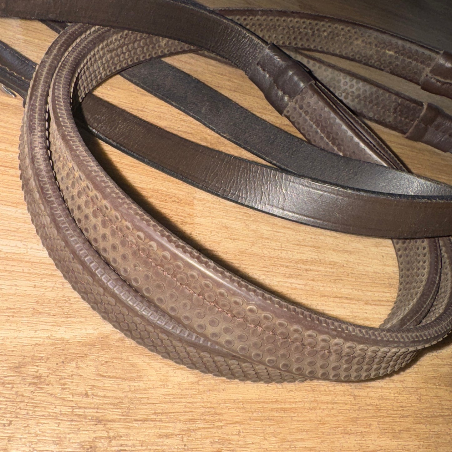 Brown Rubber Full Size Reins #117