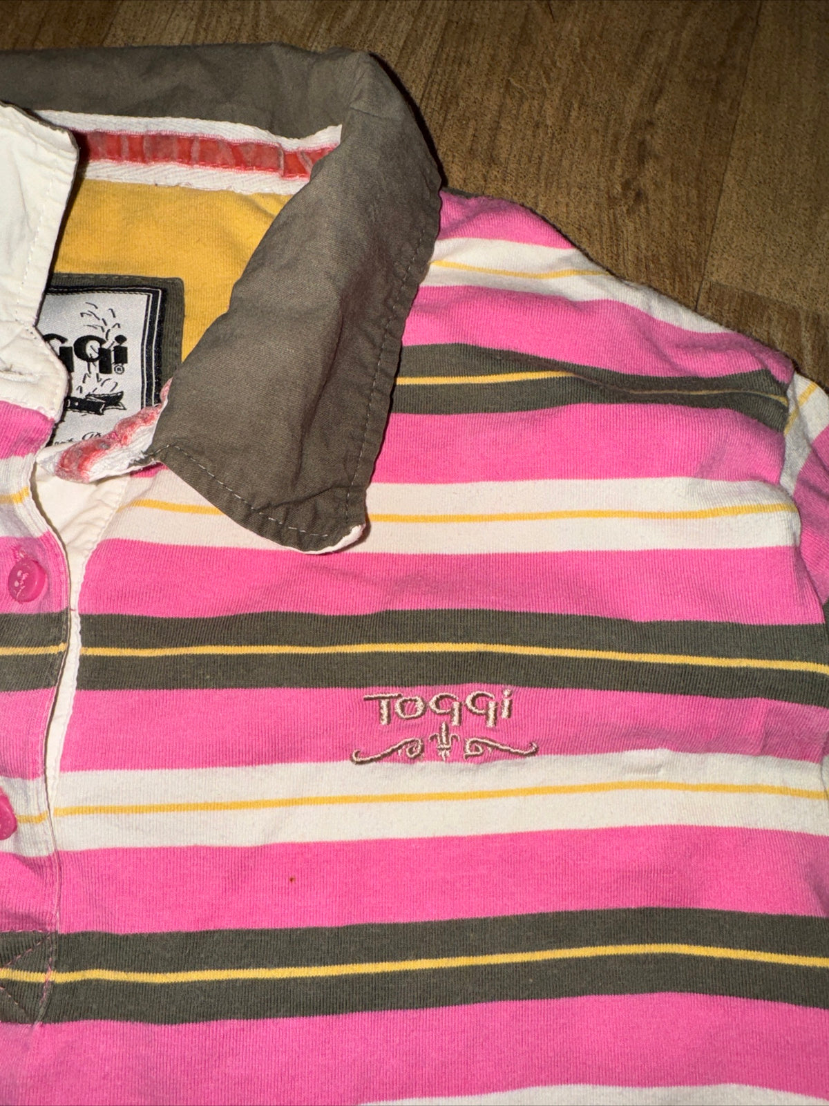 Toggi Pink Stripe Size 18 Polo Top