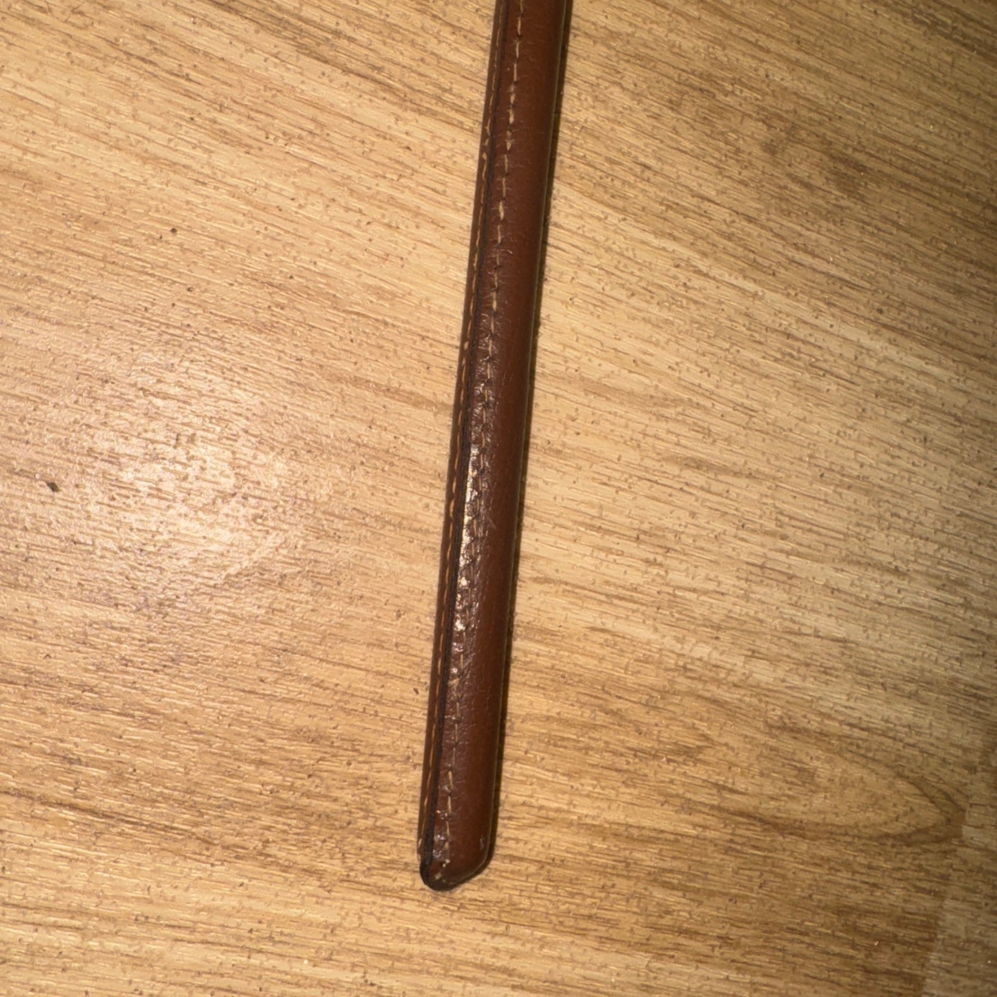 Brown Leather Show Cane