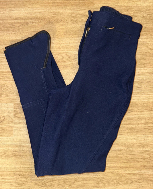 Harry Hall Navy Breeches - Maids Size 22” Reg