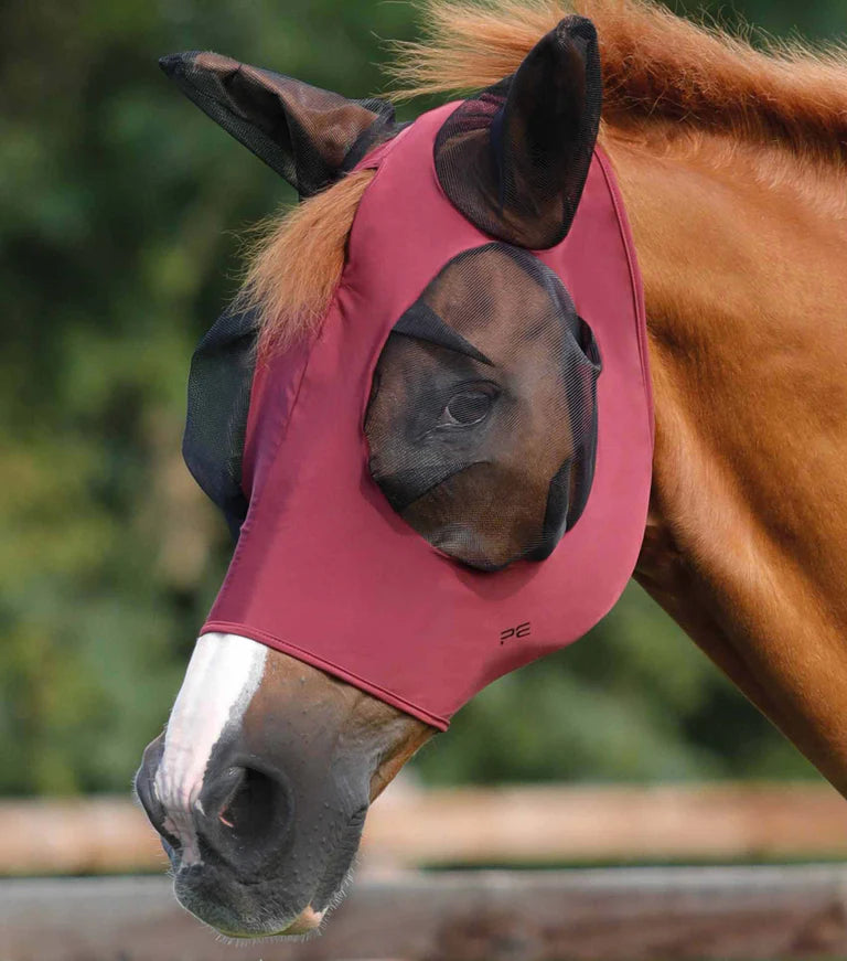 Premier Equine Comfort Tech Lycra Fly Mask .