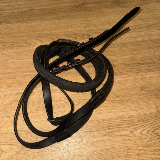 English Leather Size Cob Pimple Grip Reins #346