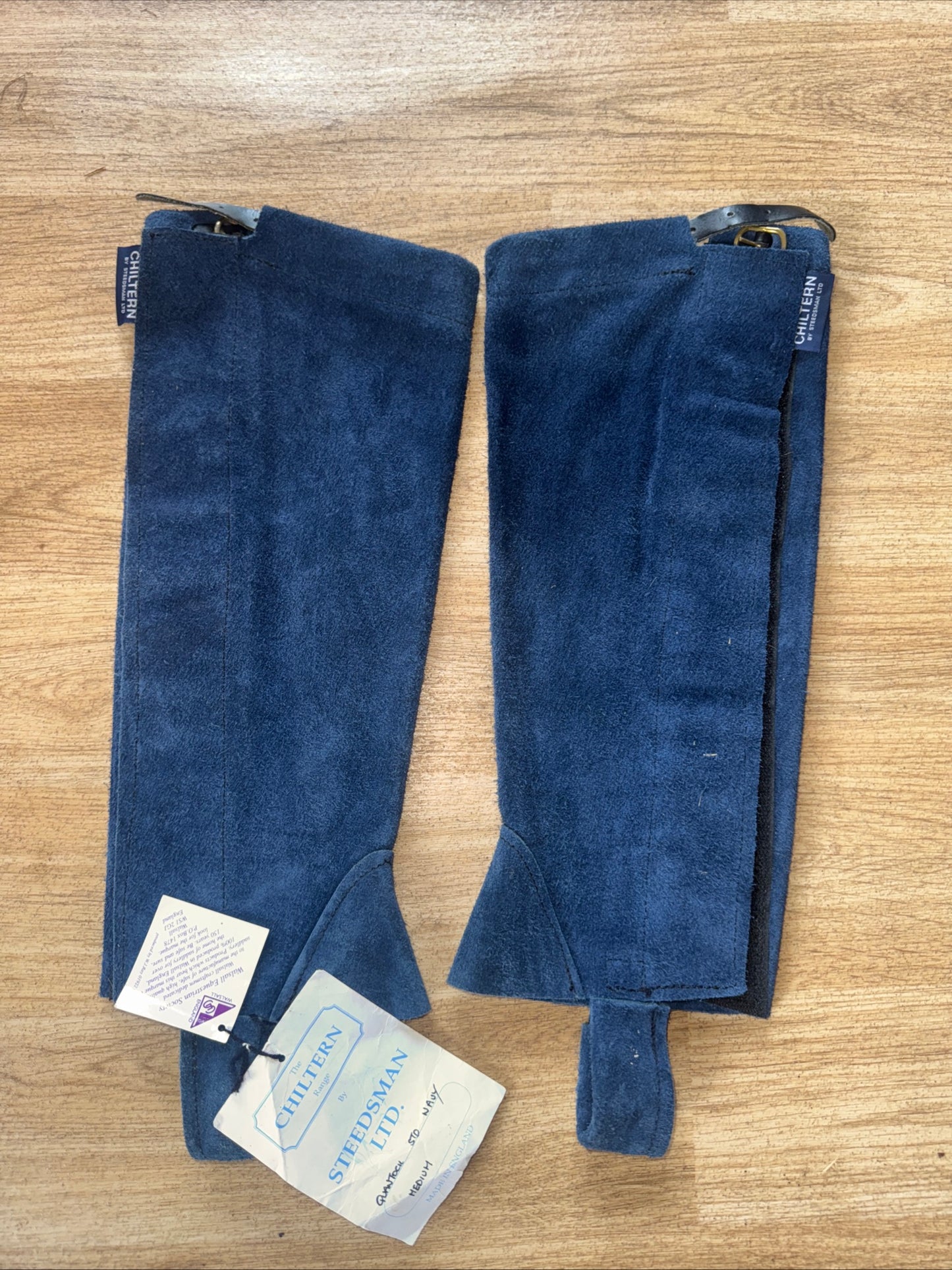 Steedman Blue Ladies Medium Suede Chaps