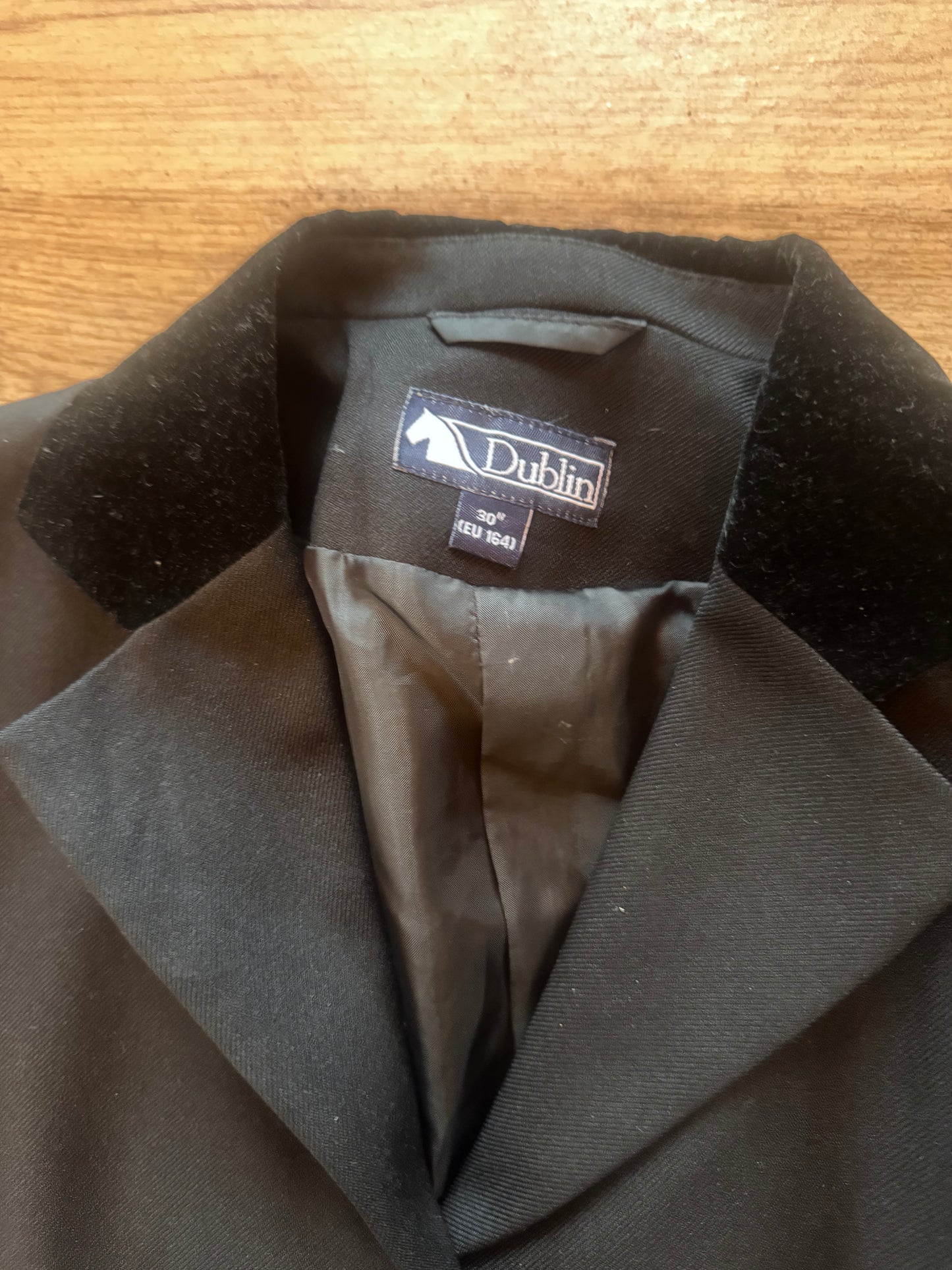 Dublin Black Ladies Size 30” Show Jacket #666