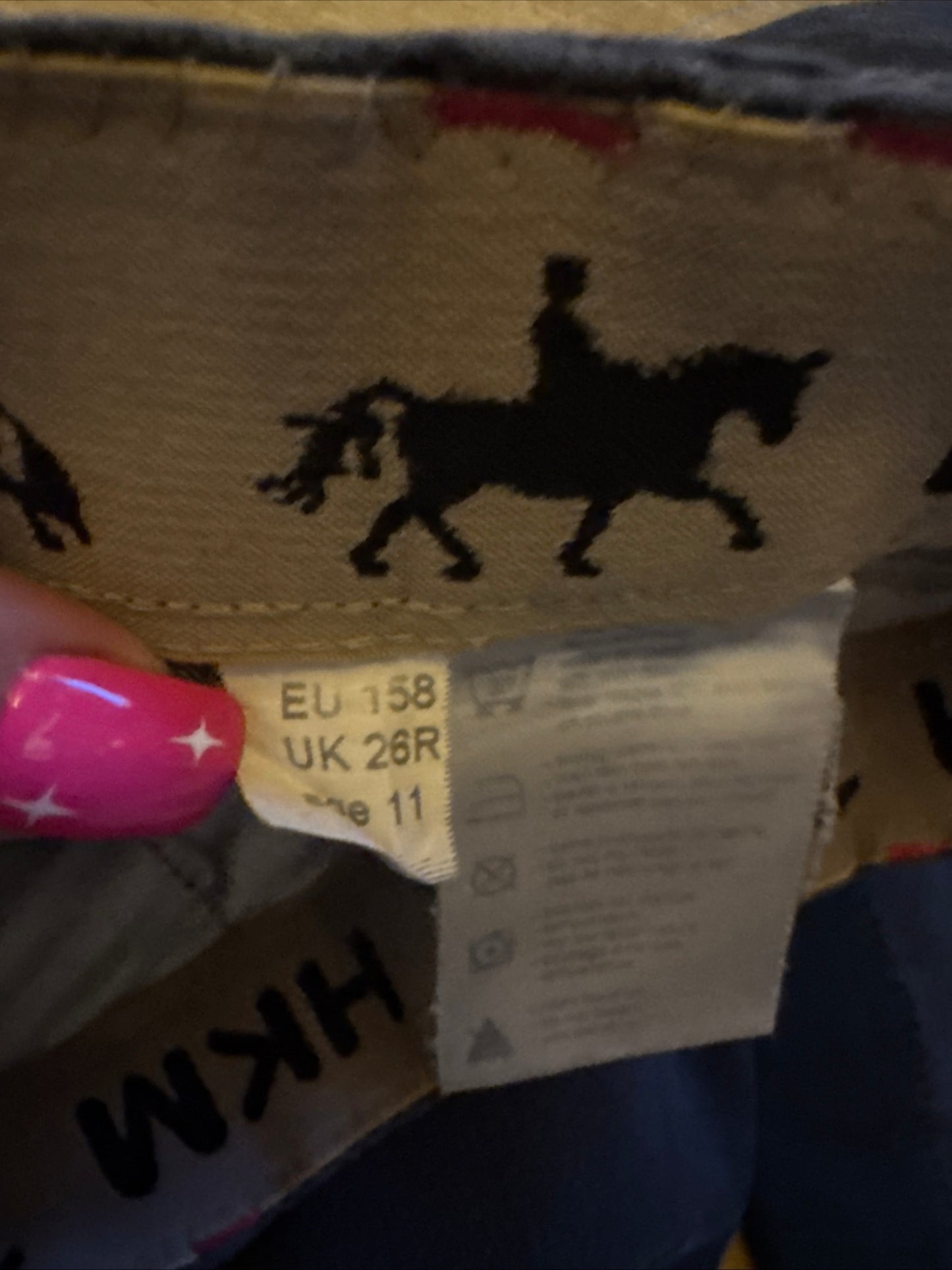 Hkm Age 11 Years 26” Denim Stretch Breeches