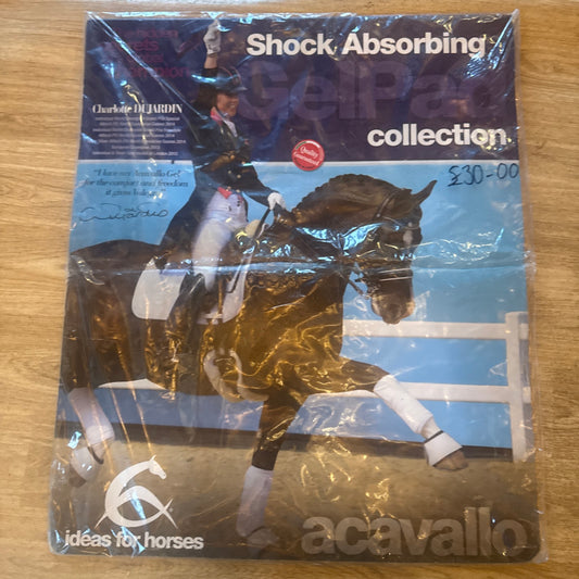 Acavallo Clear Gel Pad Back Relief Brand New Shock Absorbing Saddle Tack Non Rub .