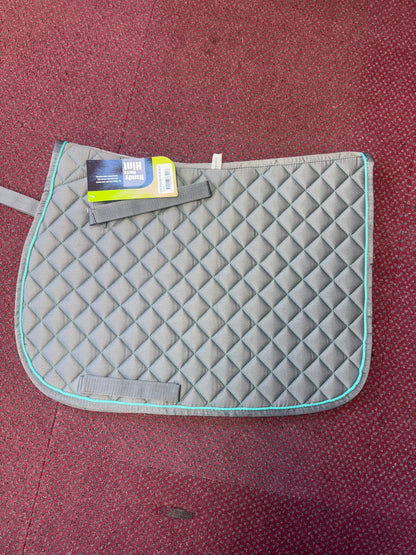 Roma Grand Prix Grey Saddle Pad - Pony