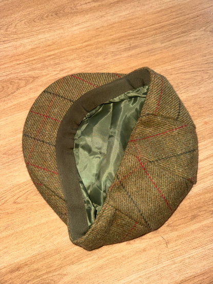 Green Tweed Flat Cap Showing Horse Pony Show 58cm