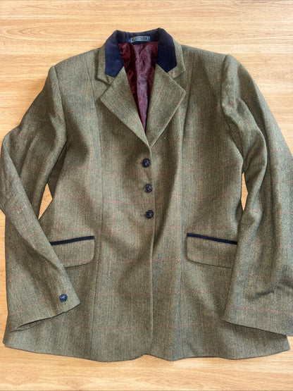 Tagg Dark Green Tweed Show Jacket Ladies 38” | Horse Show Showing #51