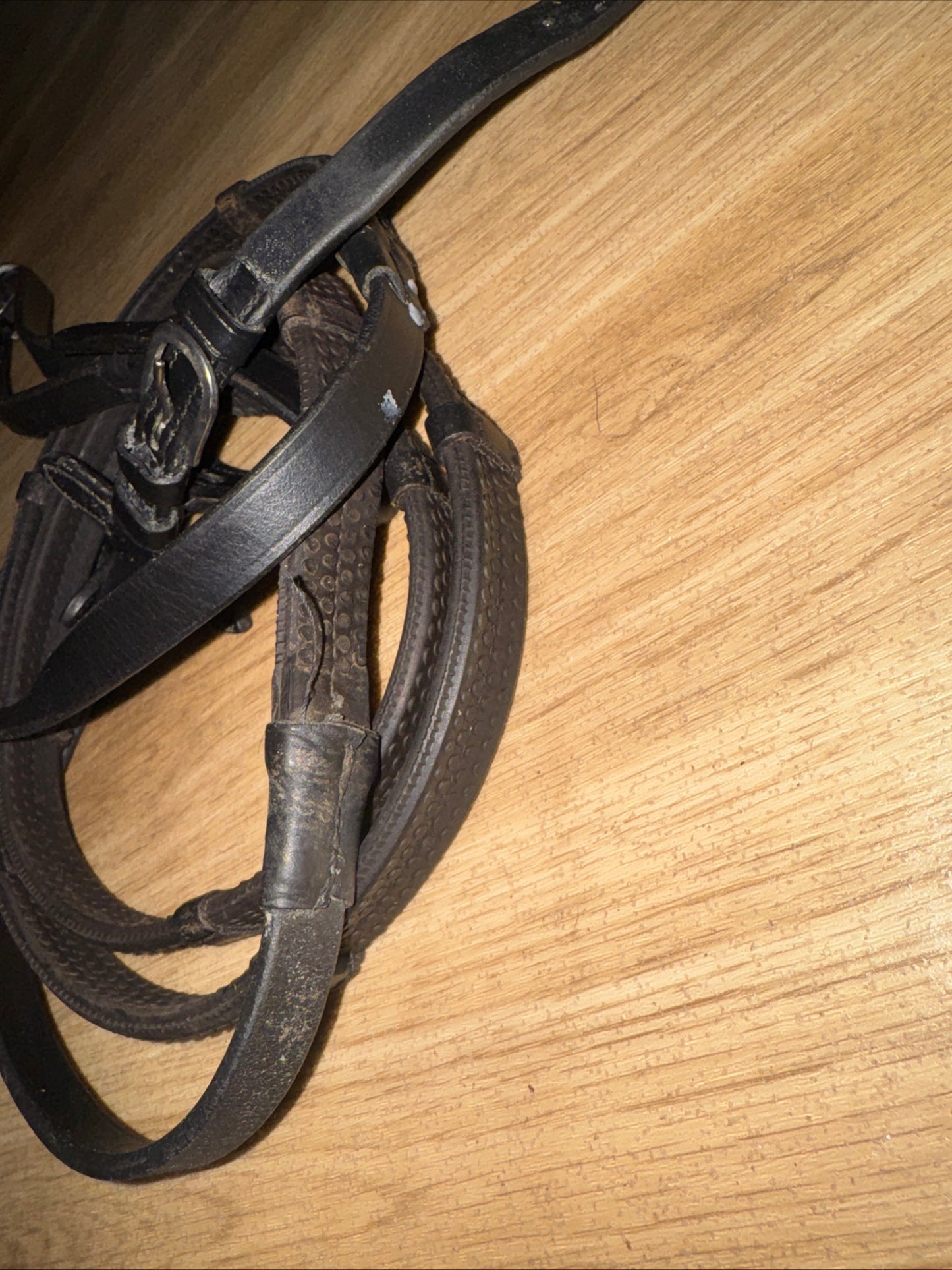 Rubber Grip Leather Loop Reins Full Size #348 | Second Hand Tack