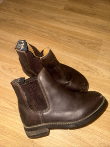 Harry Hall Brown Leather Jodphur Boots - Childs Size 12