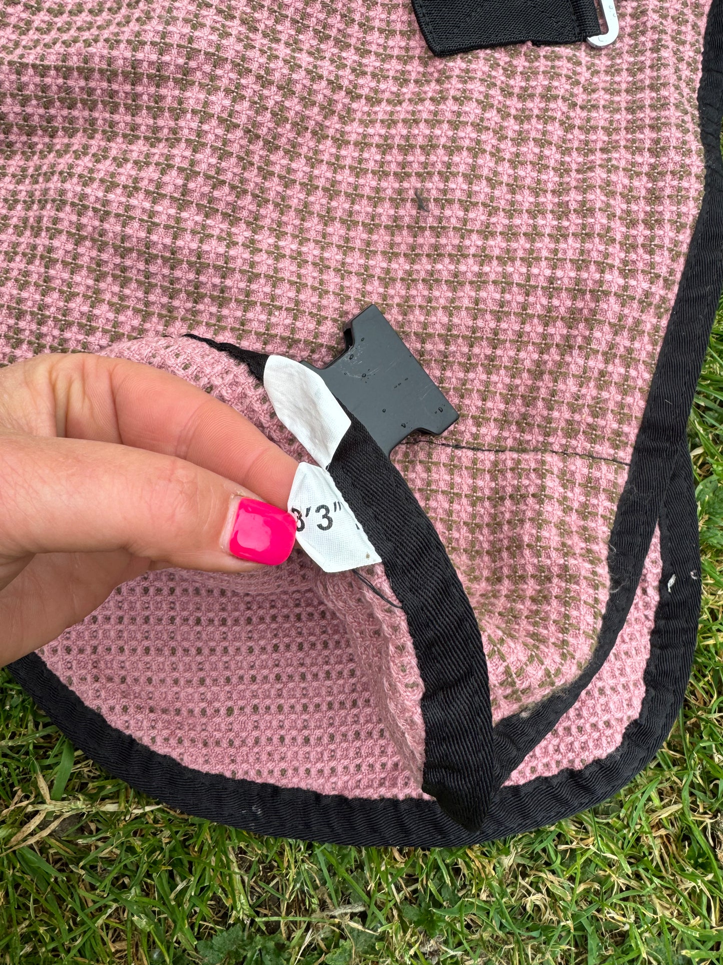 3’3  Waffle Pink Rug  Stable Cooler Travel Before Shows Mini Shetland Pony Foal