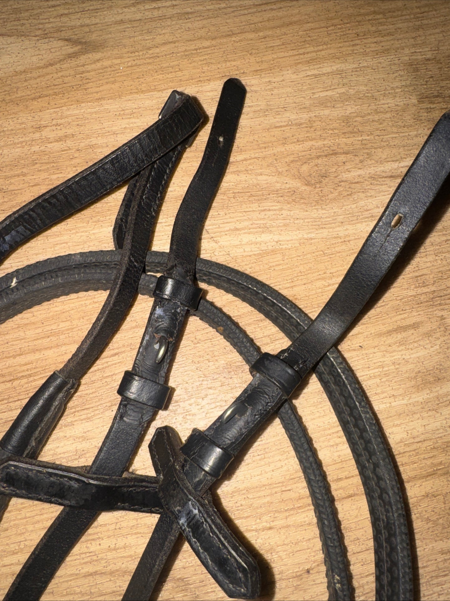 Cob Size Rubber Black Reins #91