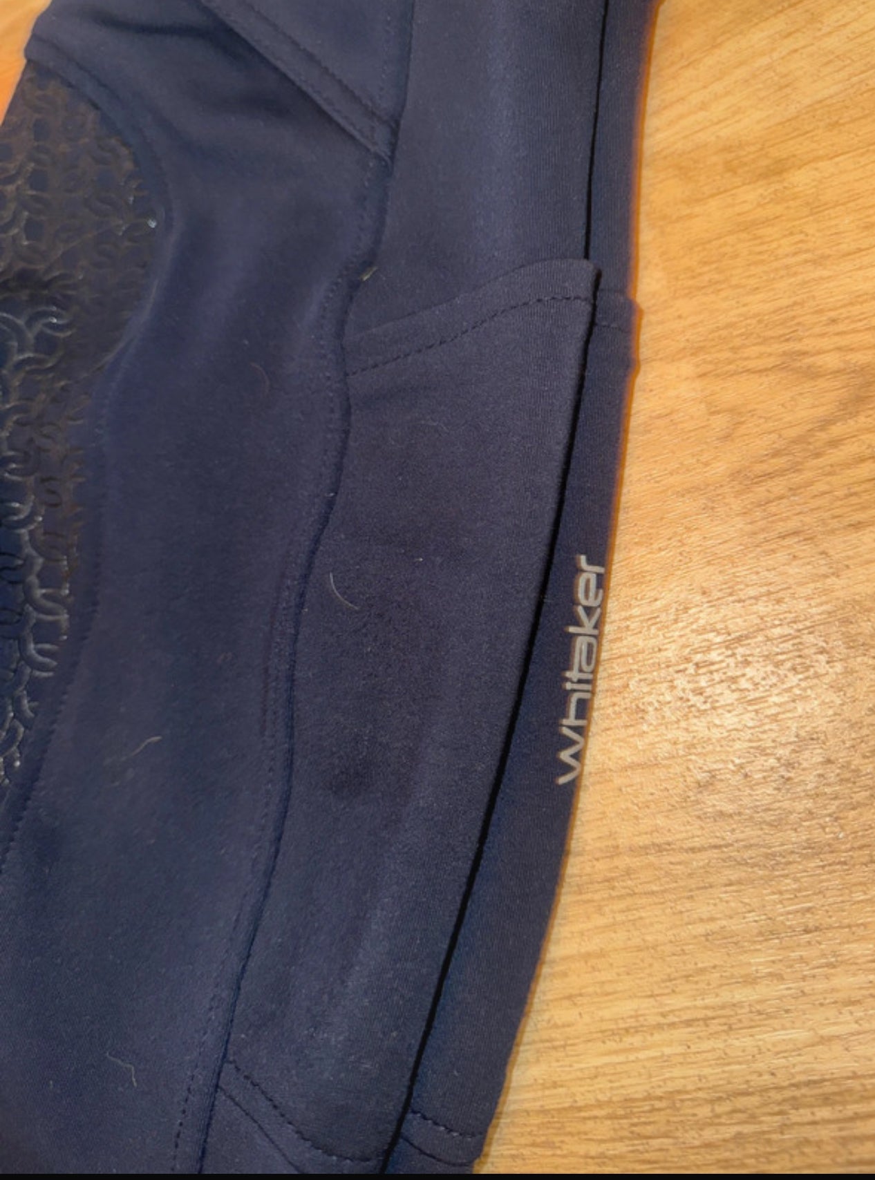 Whitaker Navy Ladies Size Small Silicone Seat Riding Tights