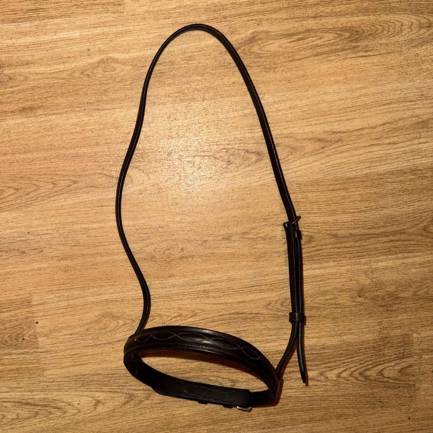 Heritage Brown Fancy Stitch Pony Noseband #555